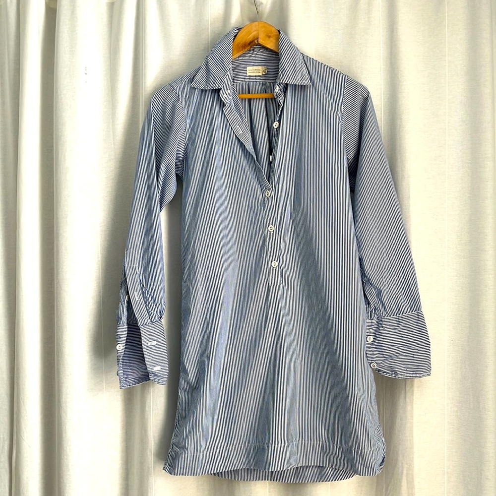 Nili Lotan pinstripe mini shirtdress Size XS